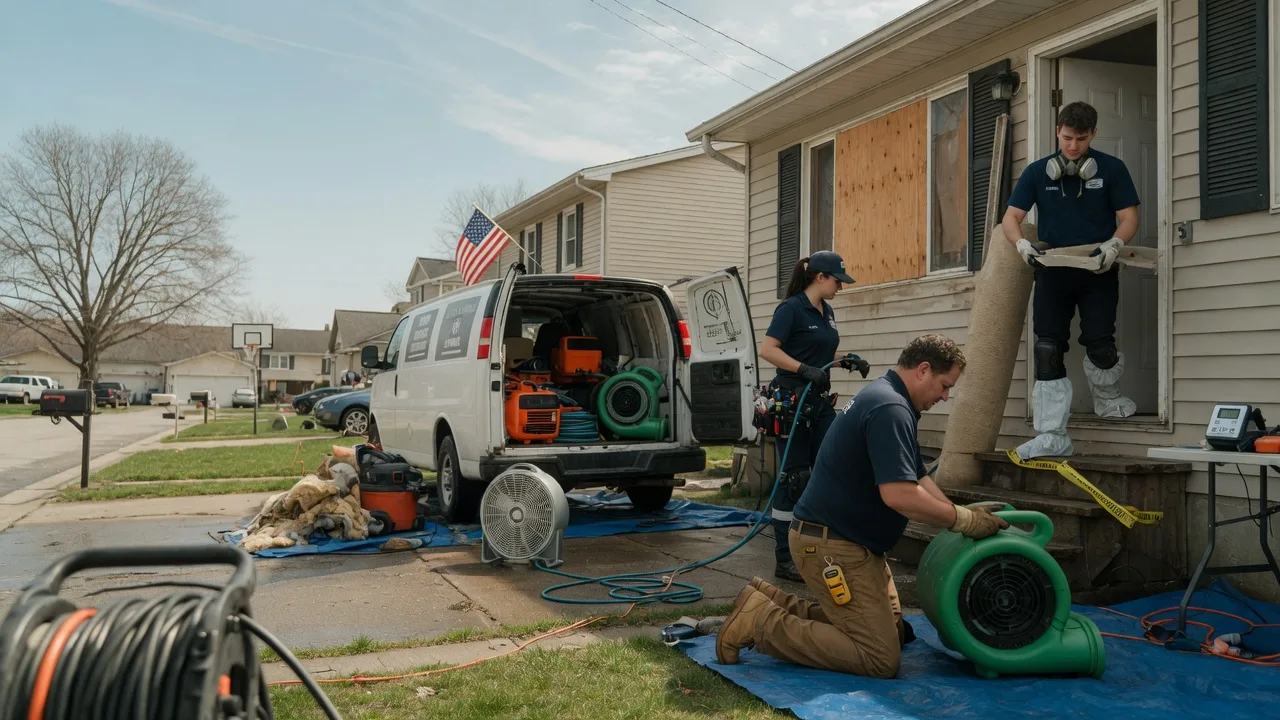 Water Damage Restoration in De Soto, IL near me